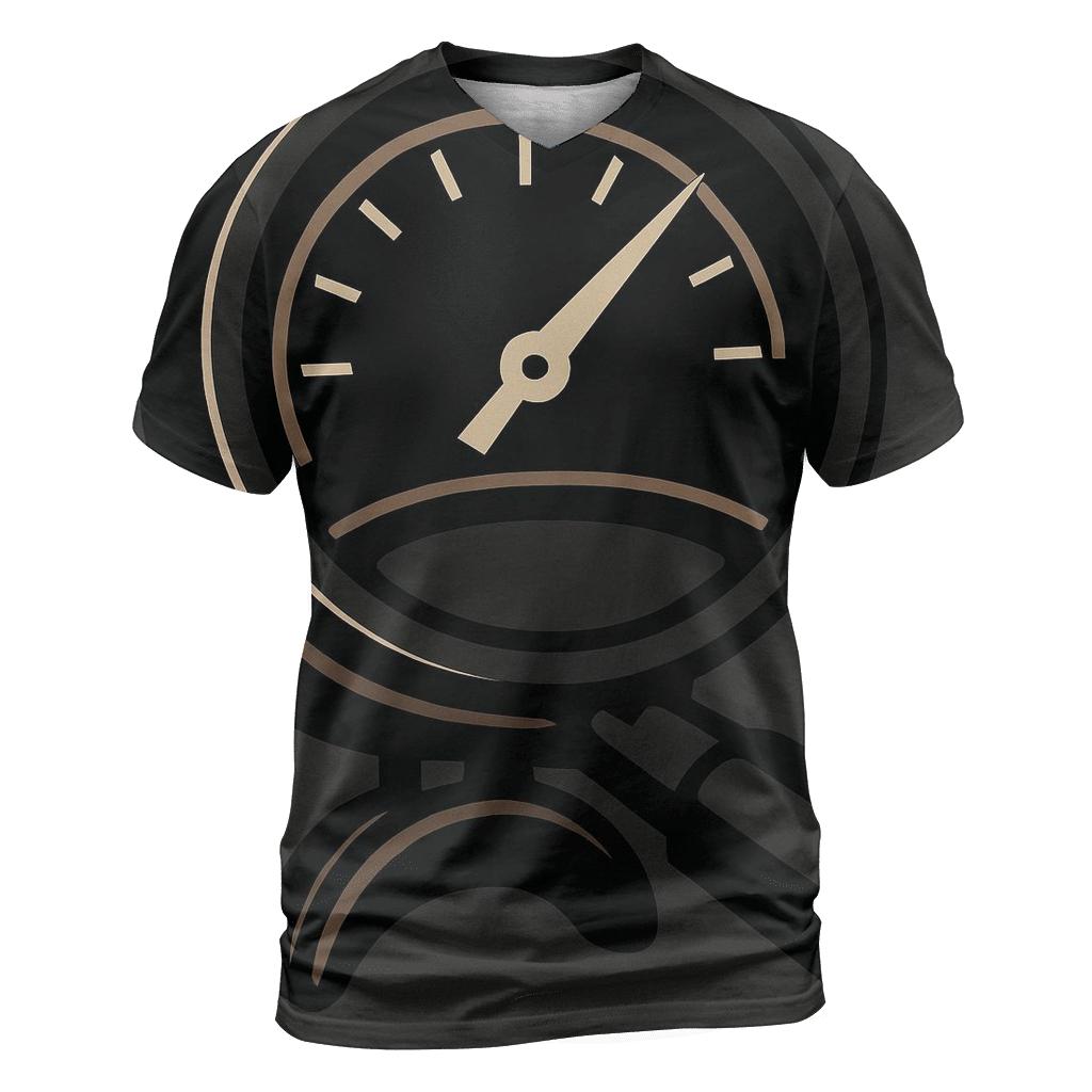 Espresso Gauge Cutaway vibrant all-over design tees