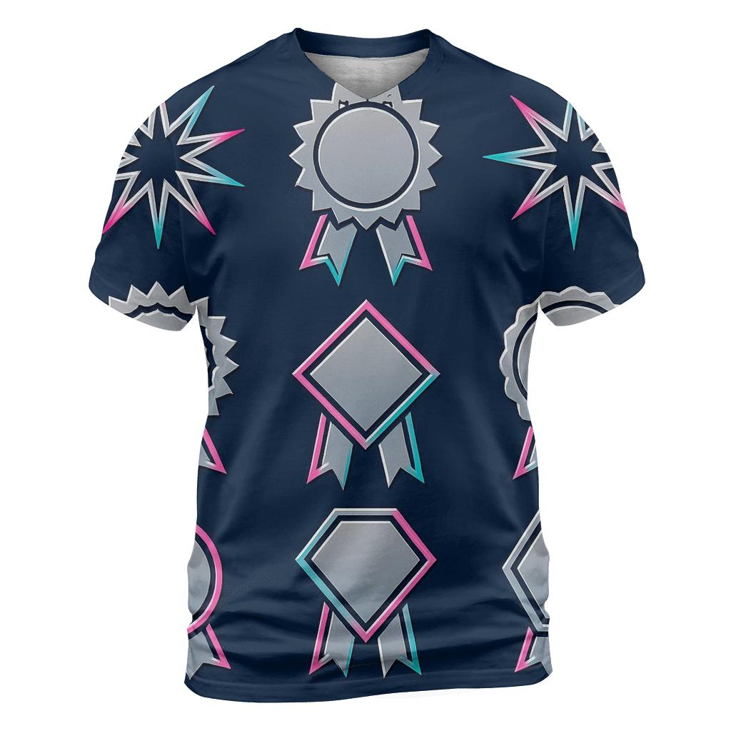Chrome Starburst Badge Set statement graphic shirts