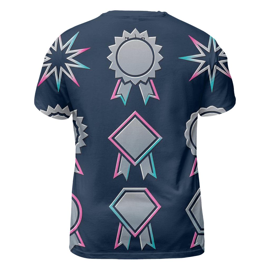 Chrome Starburst Badge Set statement graphic shirts