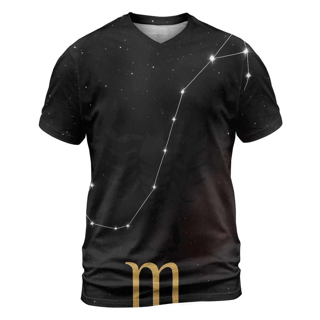Scorpio Constellation And Stinger Glyph trendy printed shirt styles
