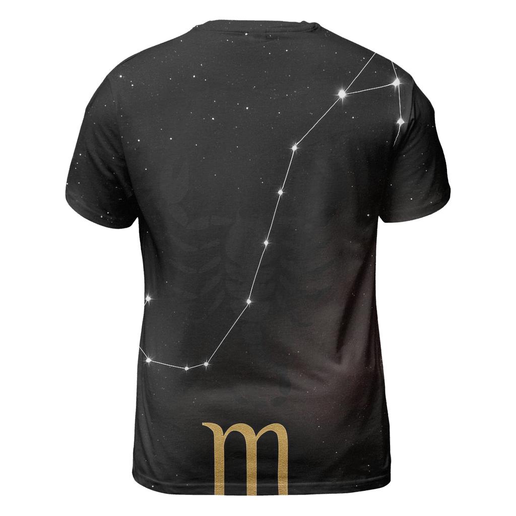 Scorpio Constellation And Stinger Glyph trendy printed shirt styles