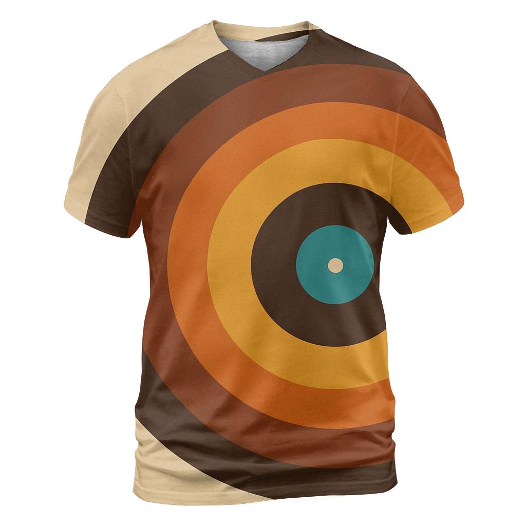 Vinyl Record Ripple Rings unique graphic print tees