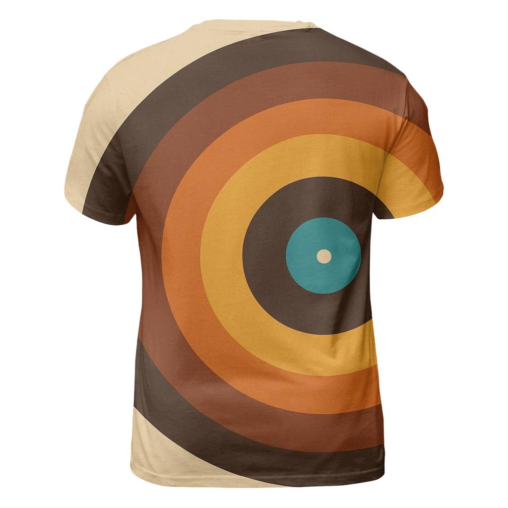 Vinyl Record Ripple Rings unique graphic print tees