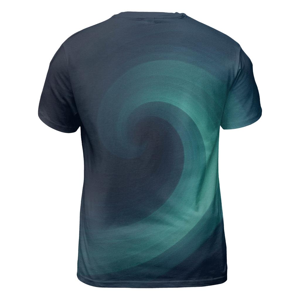Midnight Tide Conic Gradient personalized full print shirts