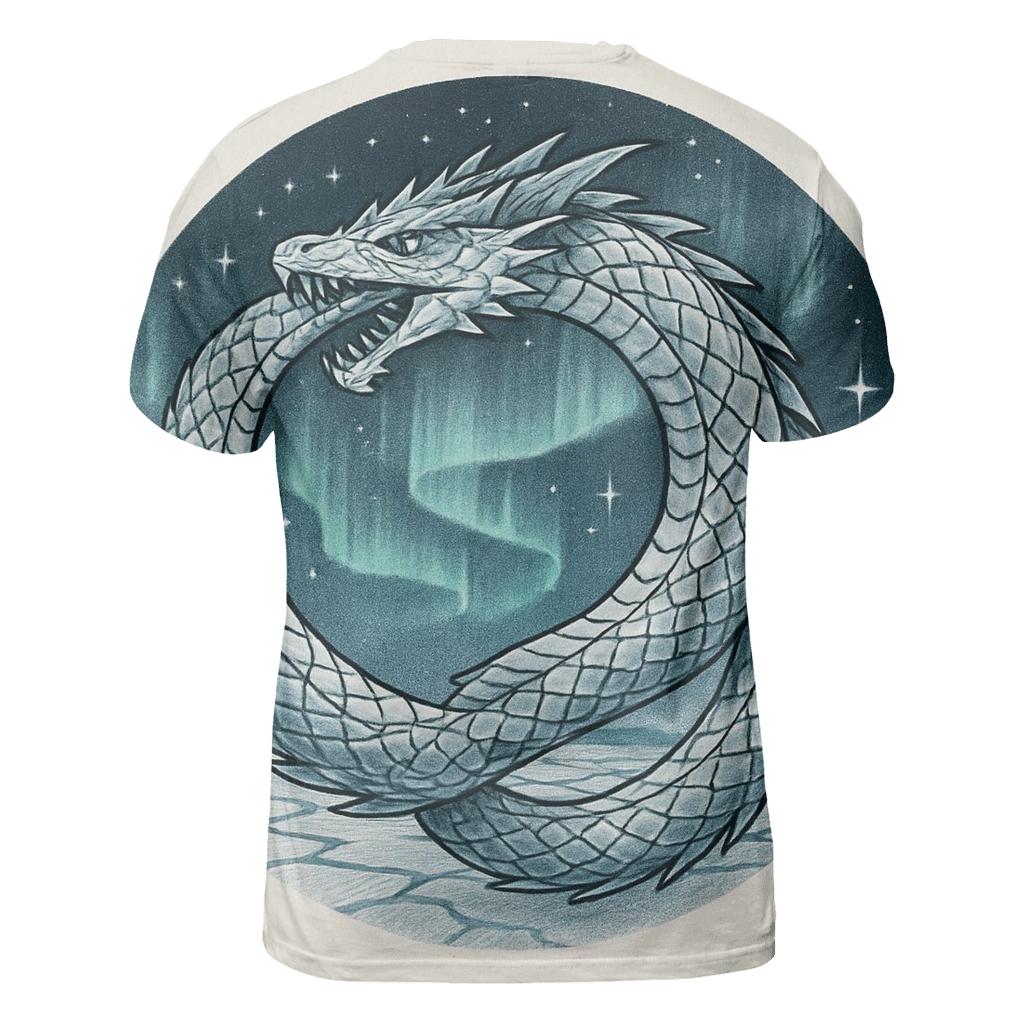 Arctic Aurora Ouroboros designer pattern shirts