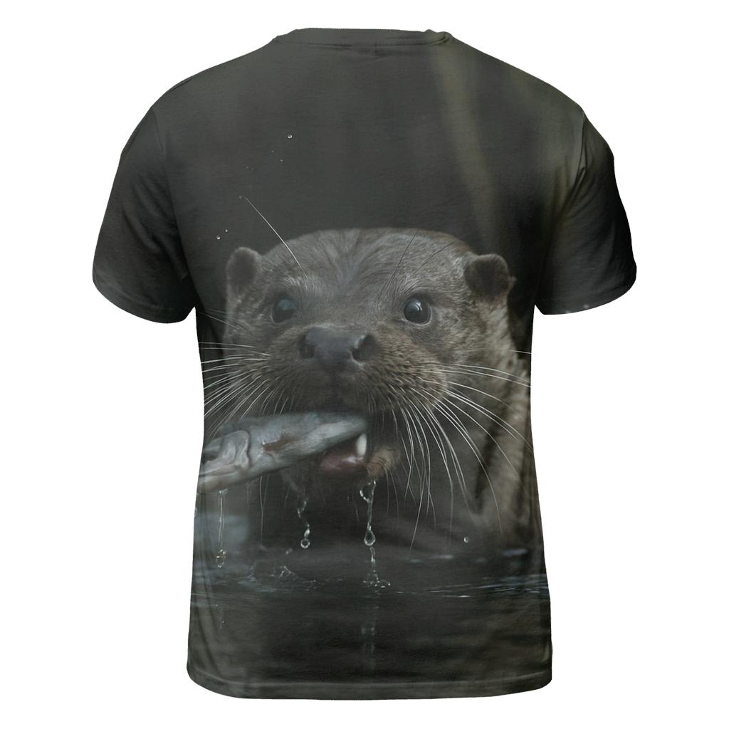 Creekside Hunt Eurasian Otter creative print fashion shirts