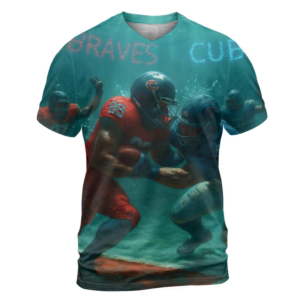 Deep Sea Stadium Collision unique graphic print tees