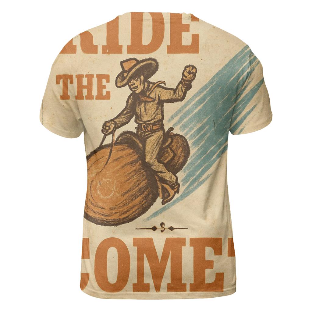 Weathered Western Space Rodeo Playbill personalized full print shirts