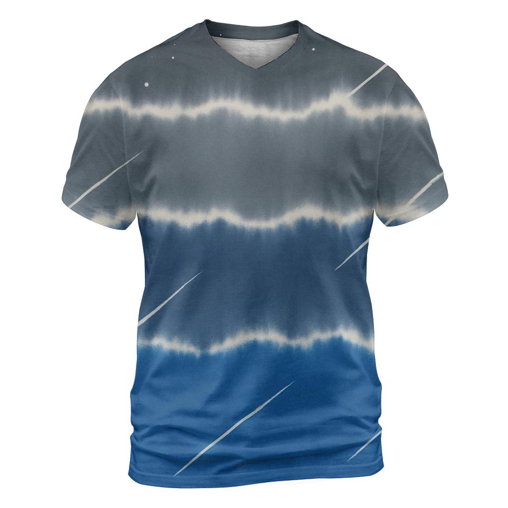 Meteor Shower Horizon Stripes statement graphic shirts