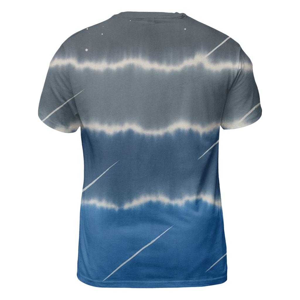 Meteor Shower Horizon Stripes statement graphic shirts