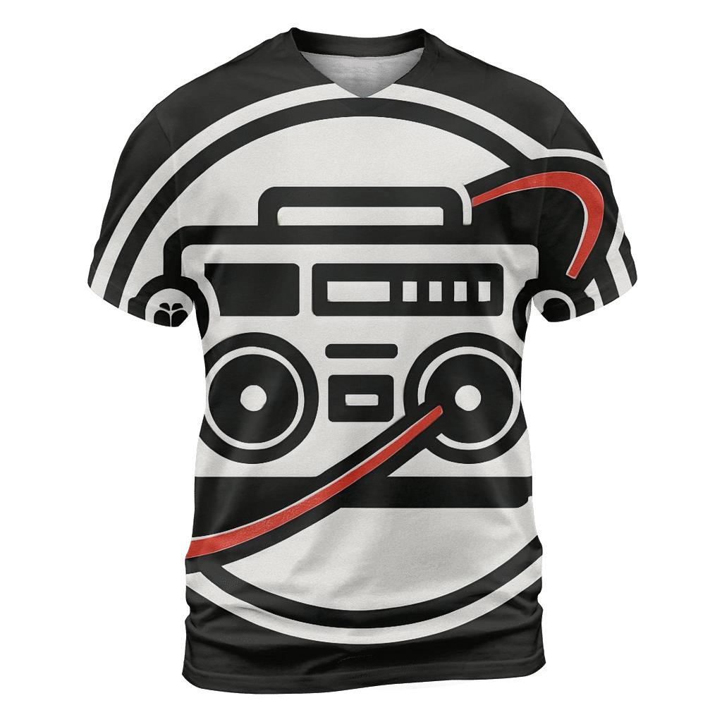 Boombox Orbit Badge unique graphic print tees