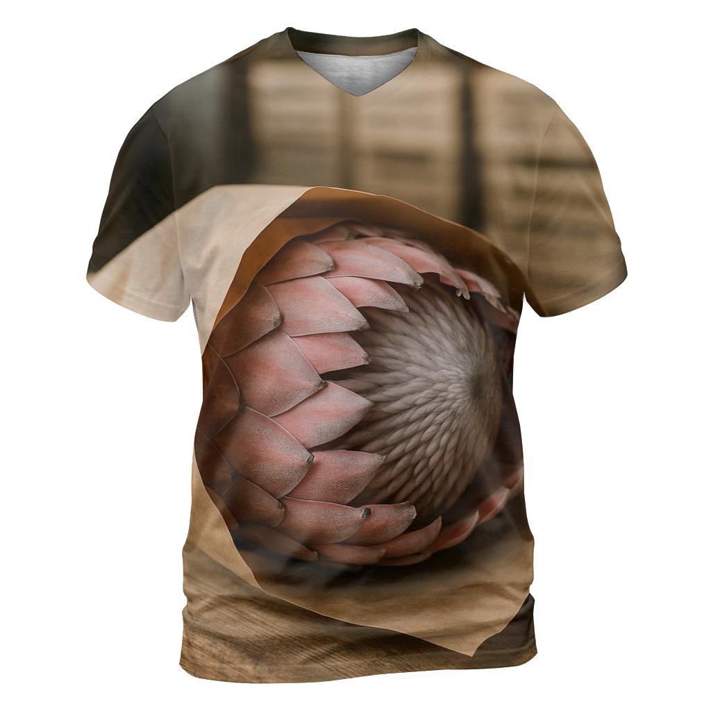 Protea Head In Post Harvest Packing Paper vibrant all-over design tees