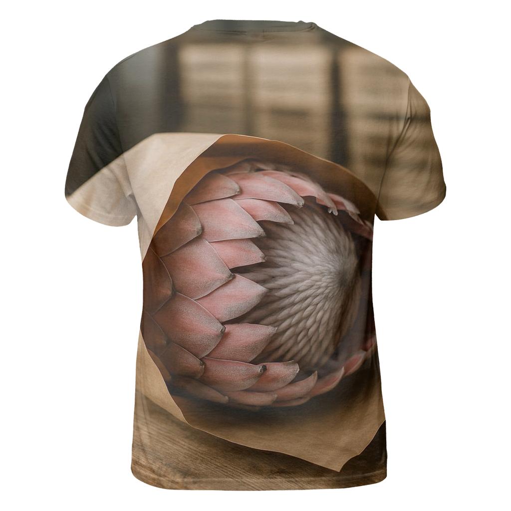 Protea Head In Post Harvest Packing Paper vibrant all-over design tees