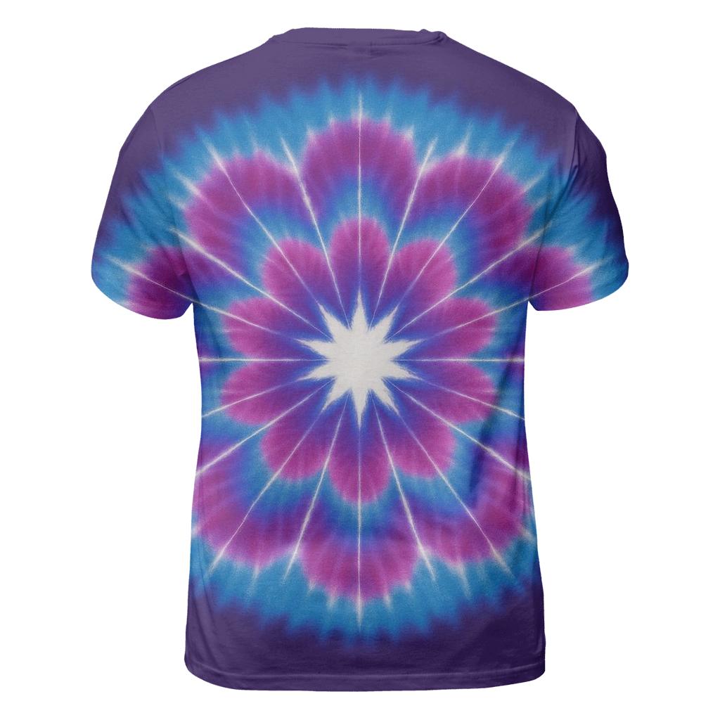 Supernova Mandala Sunburst vibrant all-over design tees