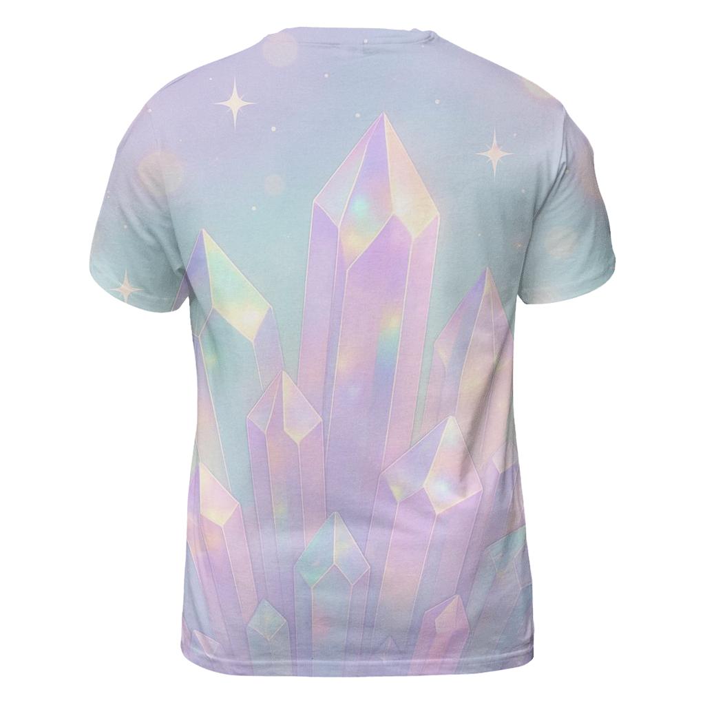 Pastel Aurora Crystal Garden trendy printed shirt styles
