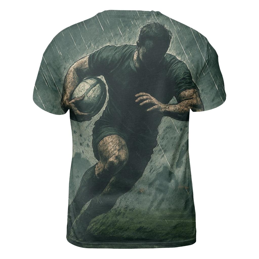 Rainline Rugby Breakaway artistic all-over print tops