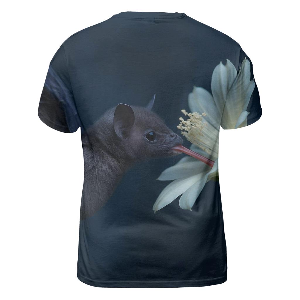 Night Bloom Pollination Long Tongued Bat designer pattern shirts