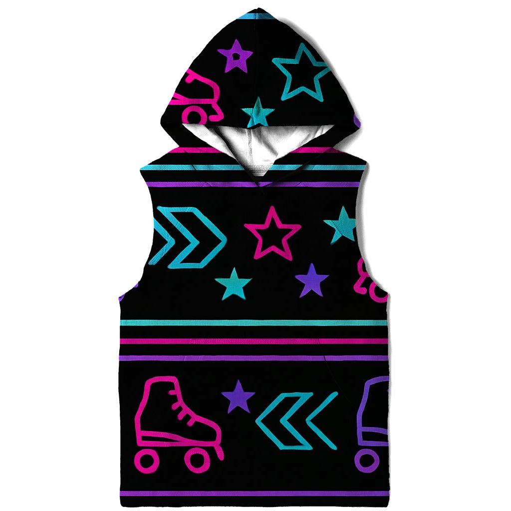 Neon Roller Rink Floor Pattern designer hoodies