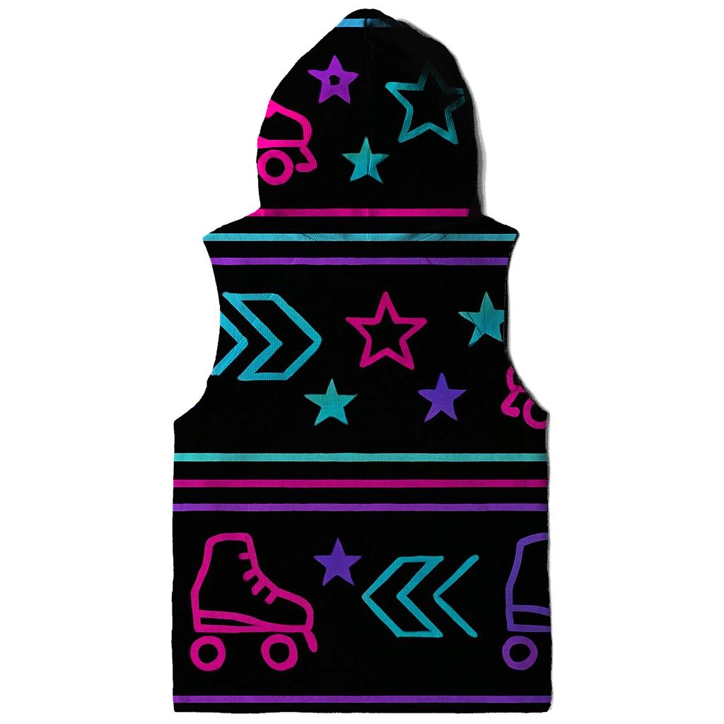 Neon Roller Rink Floor Pattern designer hoodies
