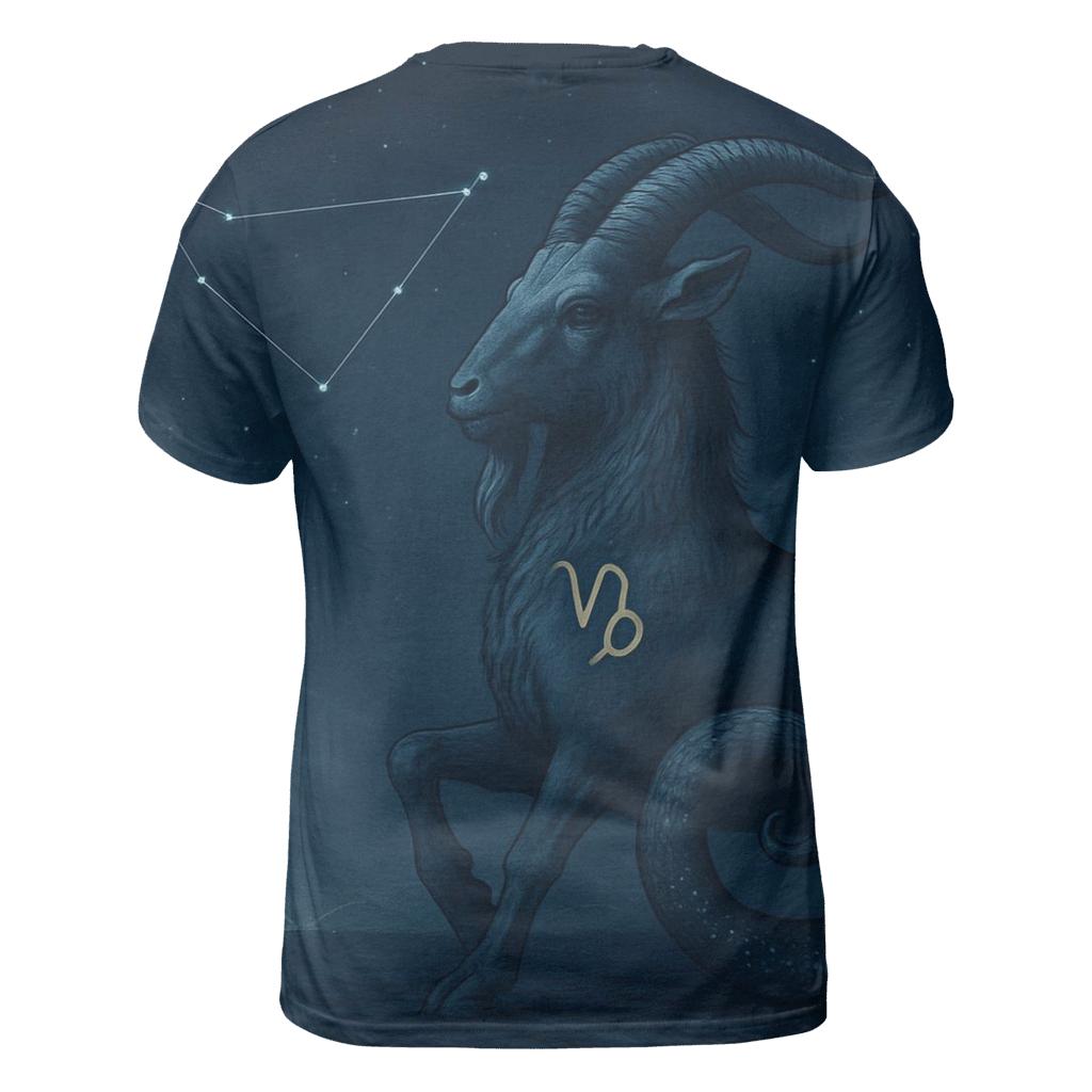 Capricorn Sea Goat Under Solstice Star Arc designer pattern shirts
