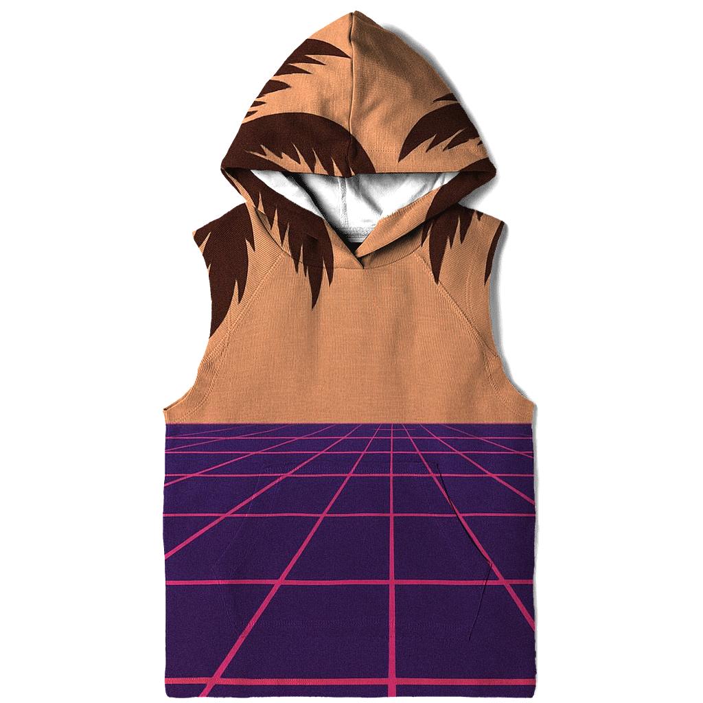 Disco Laser Grid Palms pullover hoodies