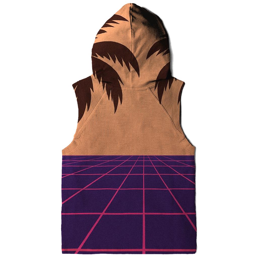 Disco Laser Grid Palms pullover hoodies