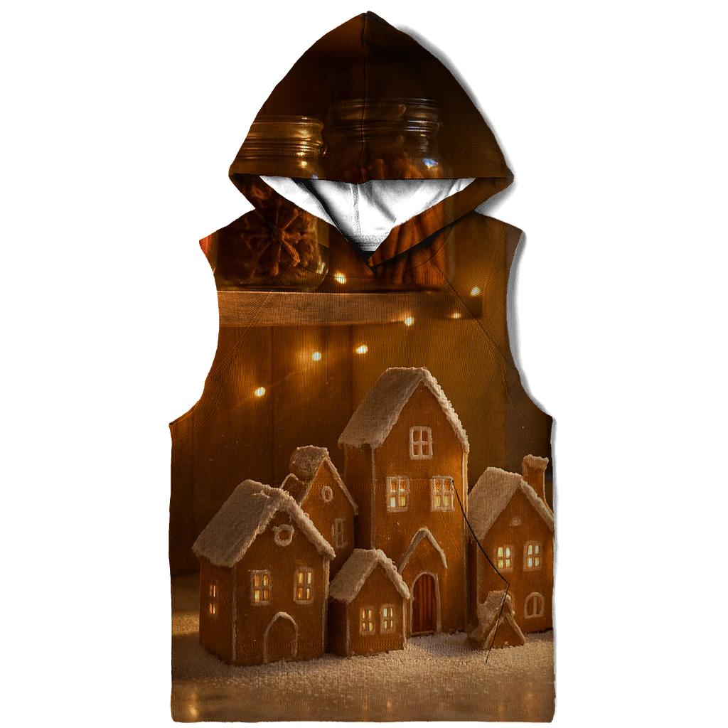 Sugarplum Pantry With Frosted Gingerbread Village hoodie styles