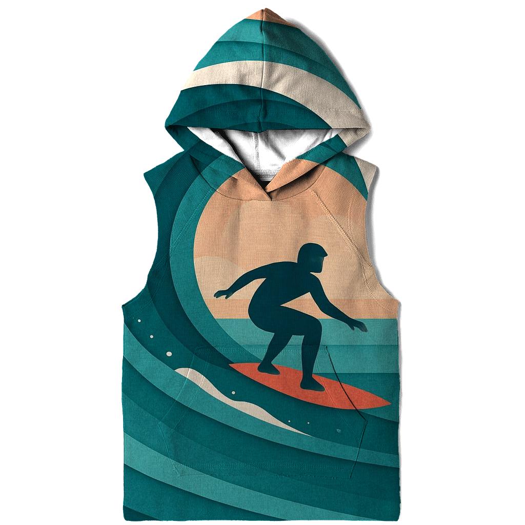 Wave Break Surf Silhouette premium hoodies