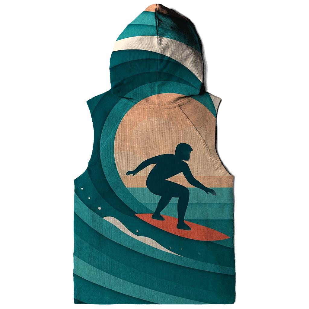 Wave Break Surf Silhouette premium hoodies