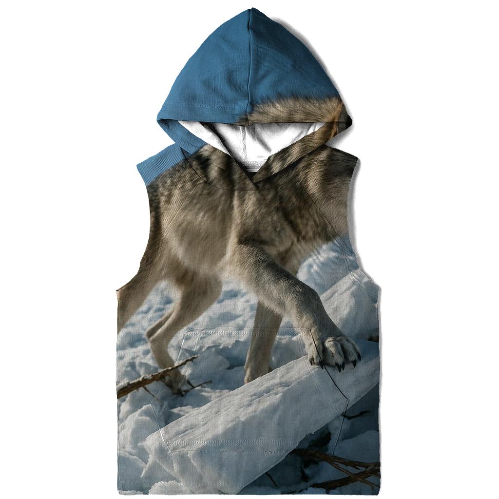 Mountain Wolf Crossing Avalanche Debris Field zip-up hoodies