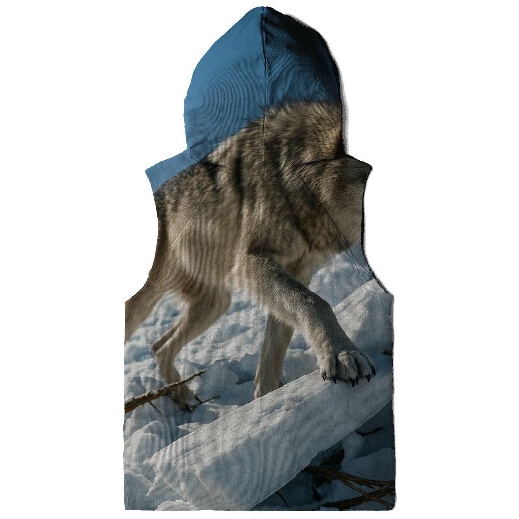 Mountain Wolf Crossing Avalanche Debris Field zip-up hoodies