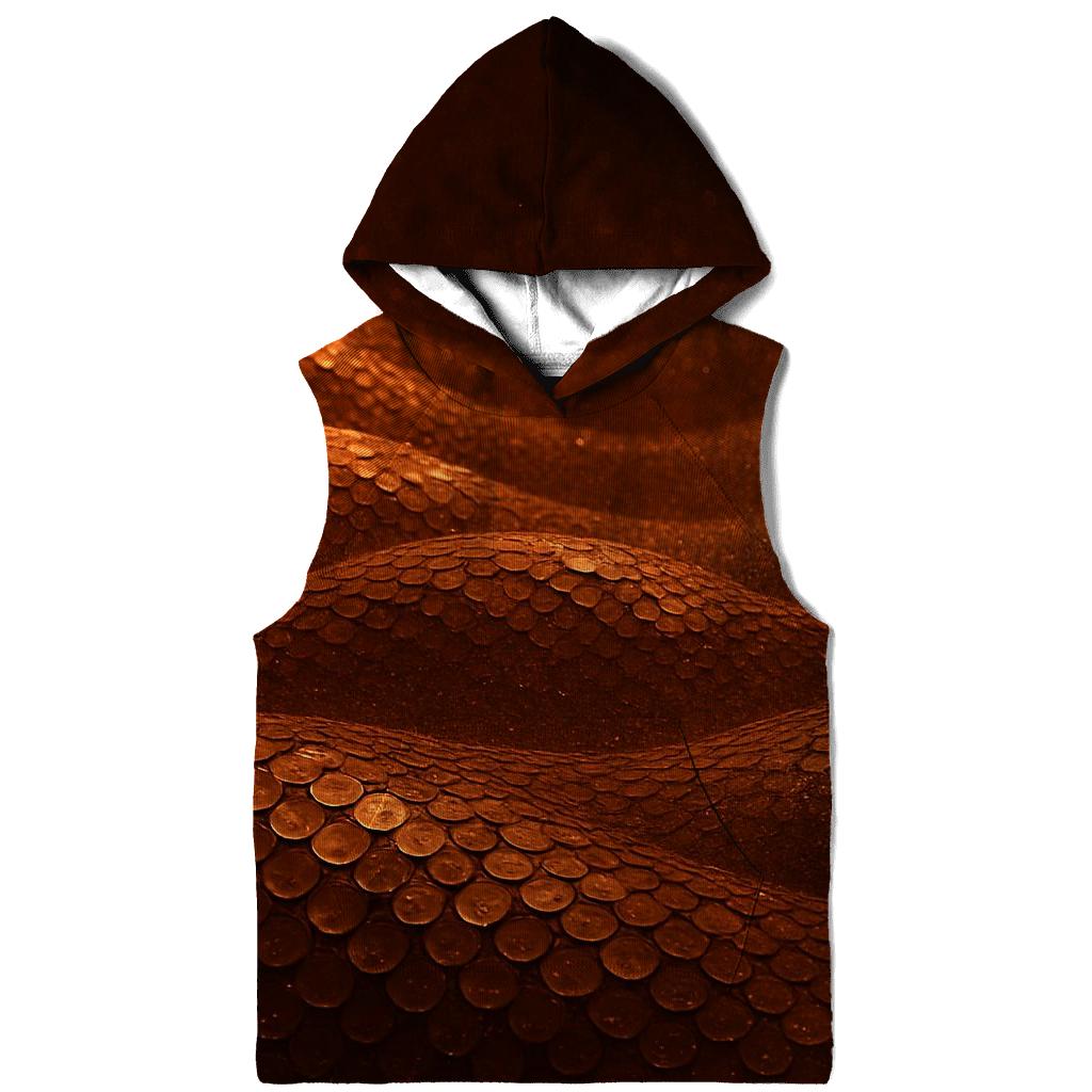 Copper Bronze Sequin Dunes graphic hoodies