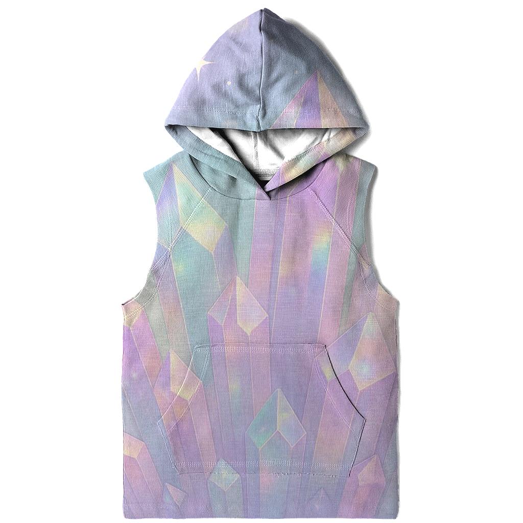 Pastel Aurora Crystal Garden graphic hoodies