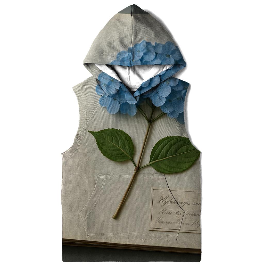 Blue Hydrangea Pressed In Herbarium Folder hoodie trends
