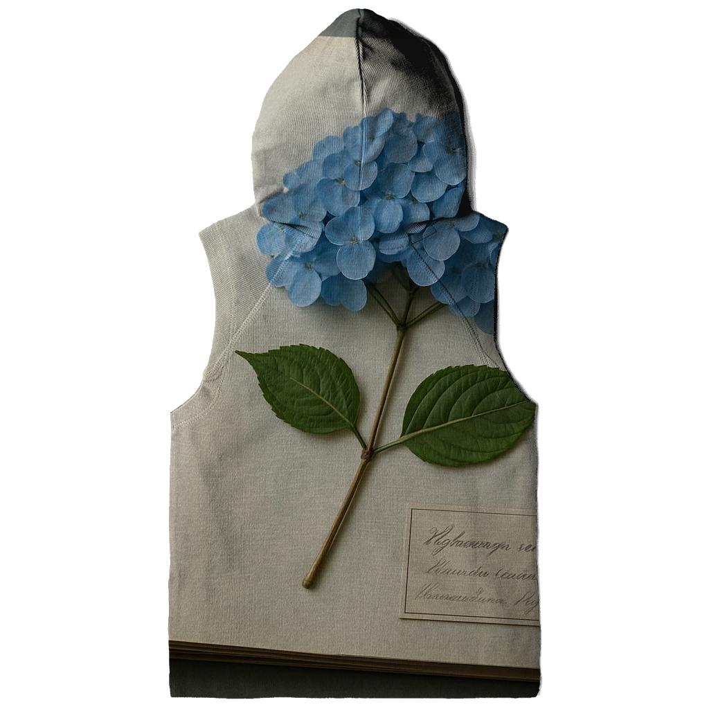 Blue Hydrangea Pressed In Herbarium Folder hoodie trends