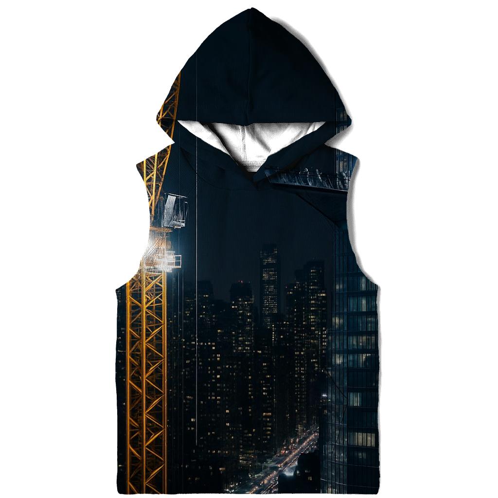 Night Construction Crane Above Hudson Yards Observation Deck hoodie designs