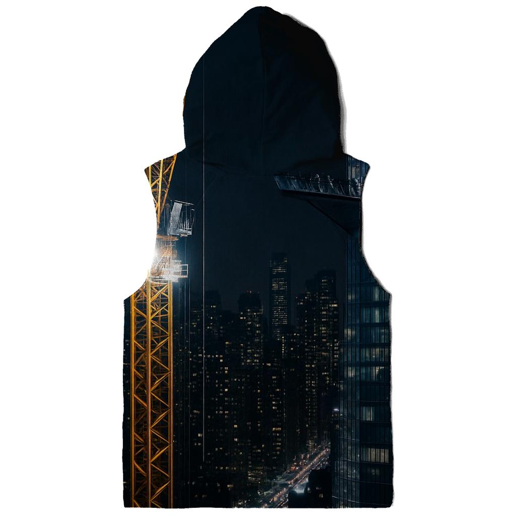 Night Construction Crane Above Hudson Yards Observation Deck hoodie designs