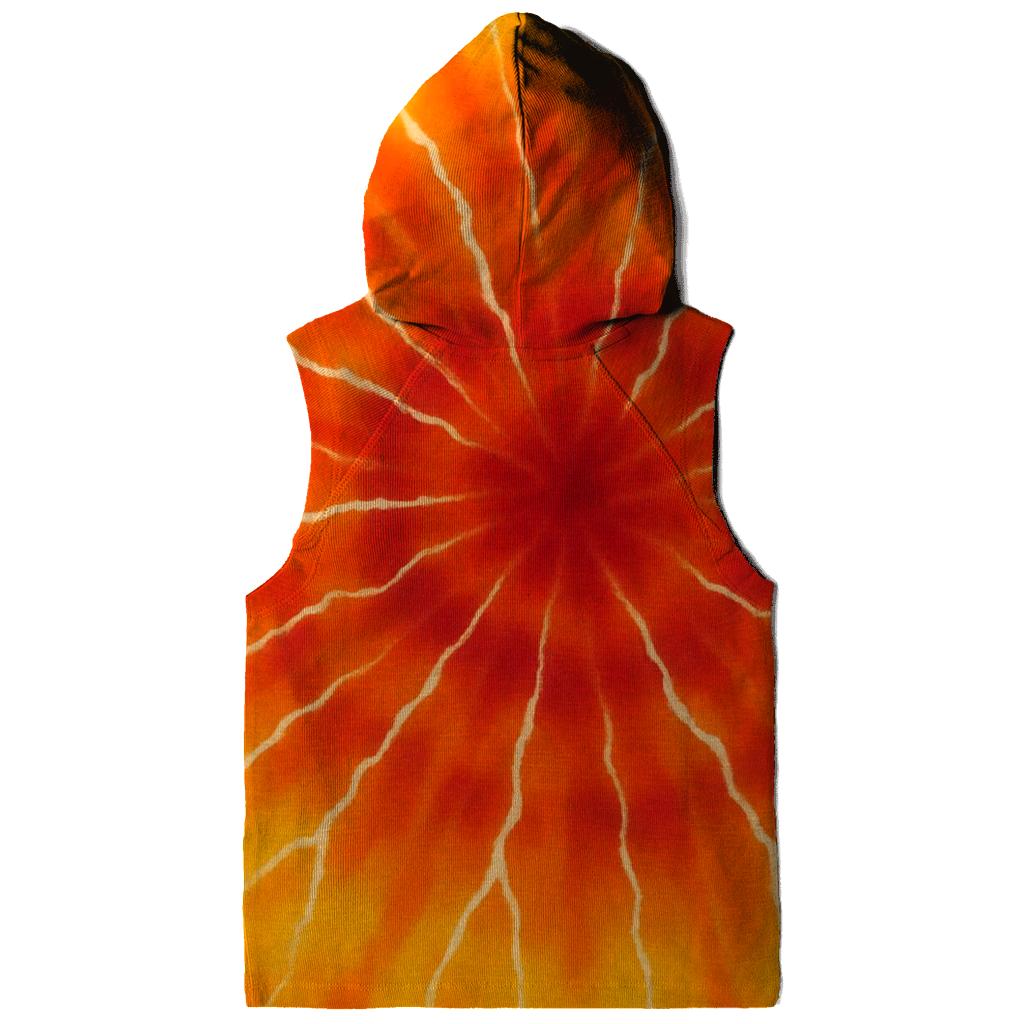 Solar Flare Crinkle Burst zip-up hoodies