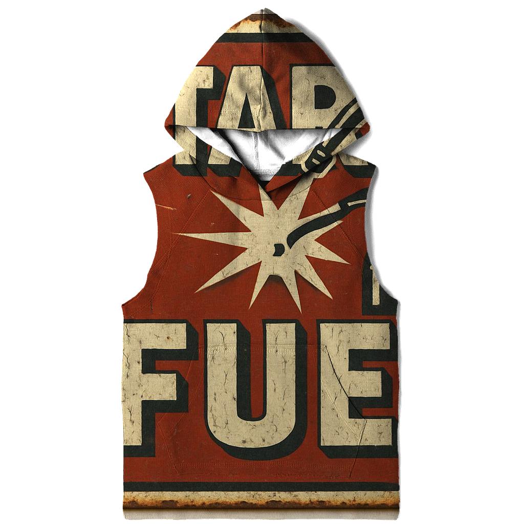 Antique Gas Station Sign For Star Fuel heavyweight hoodies