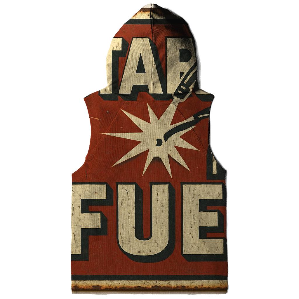 Antique Gas Station Sign For Star Fuel heavyweight hoodies