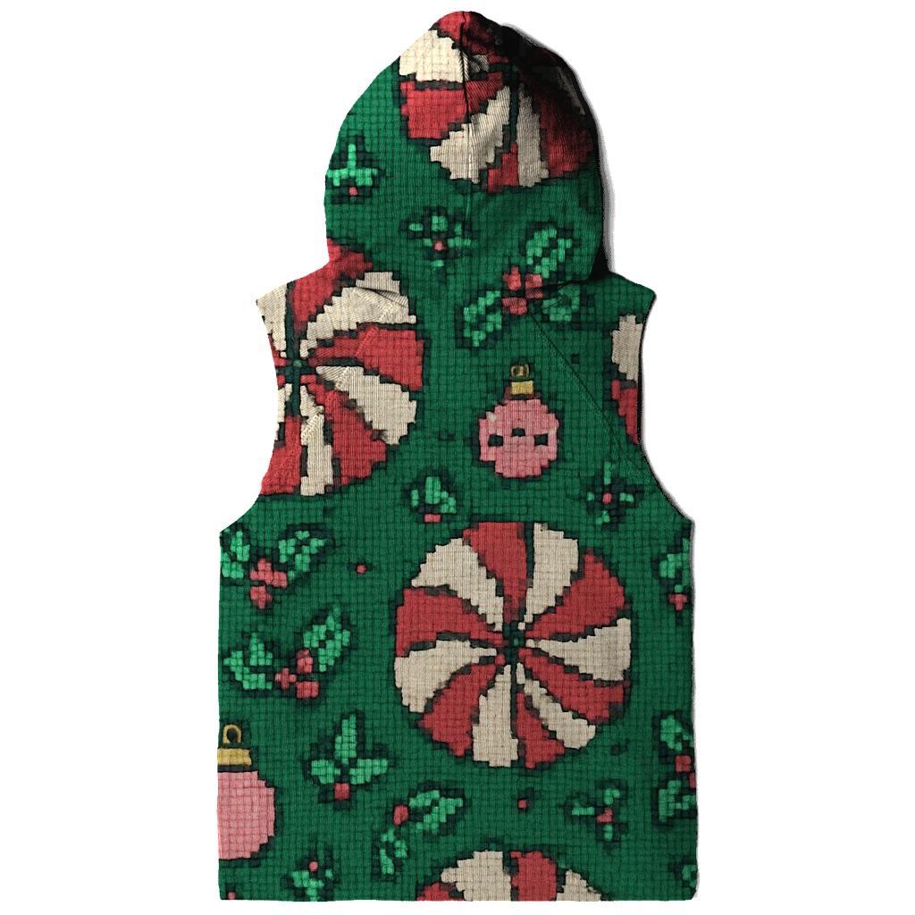 Candy Cane Carousel Wheel Design zip-up hoodies