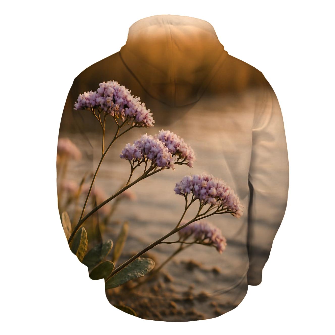 Salt Marsh Sea Lavender At High Tide Line heavyweight hoodies