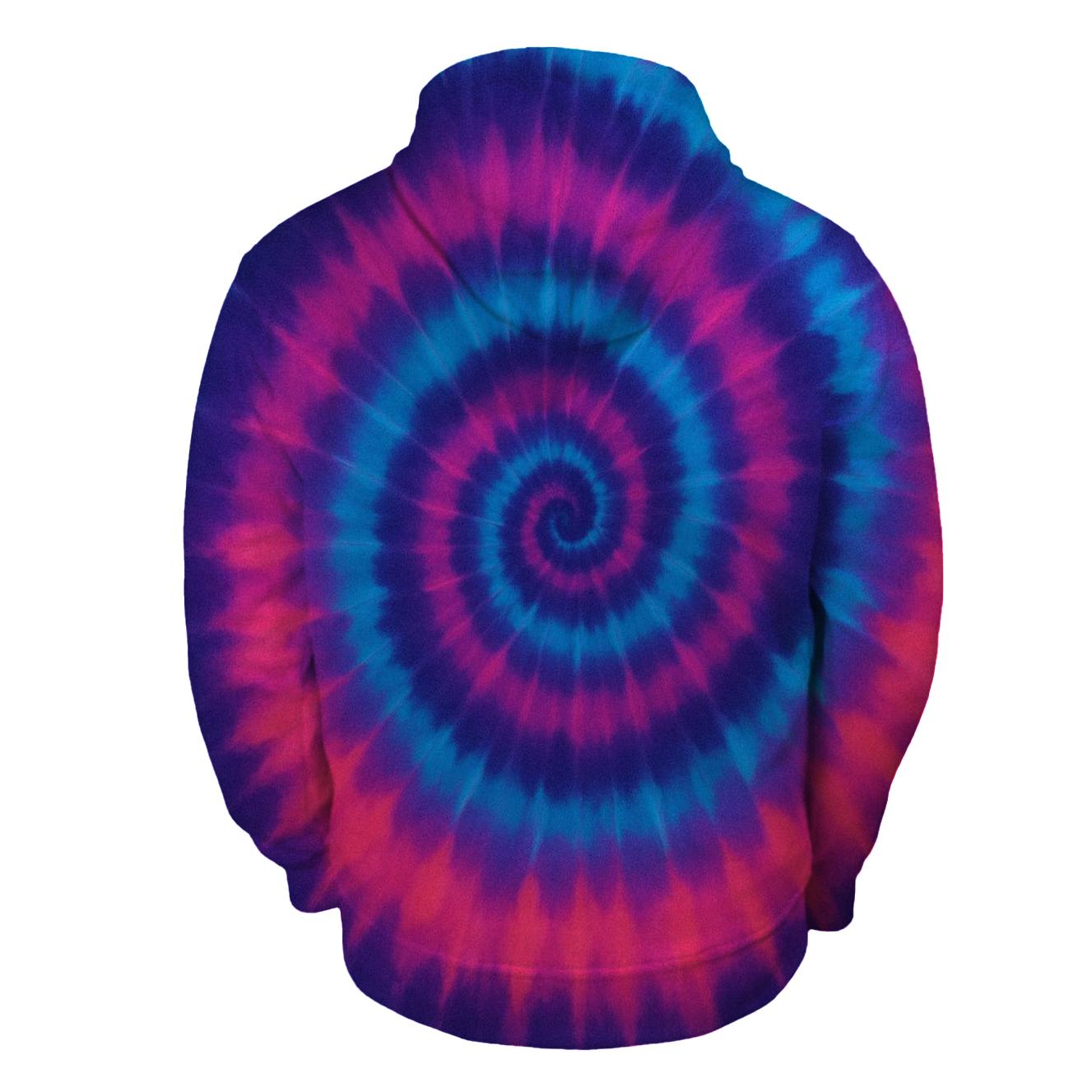Nebula Spiral Overdye Vortex premium hoodies