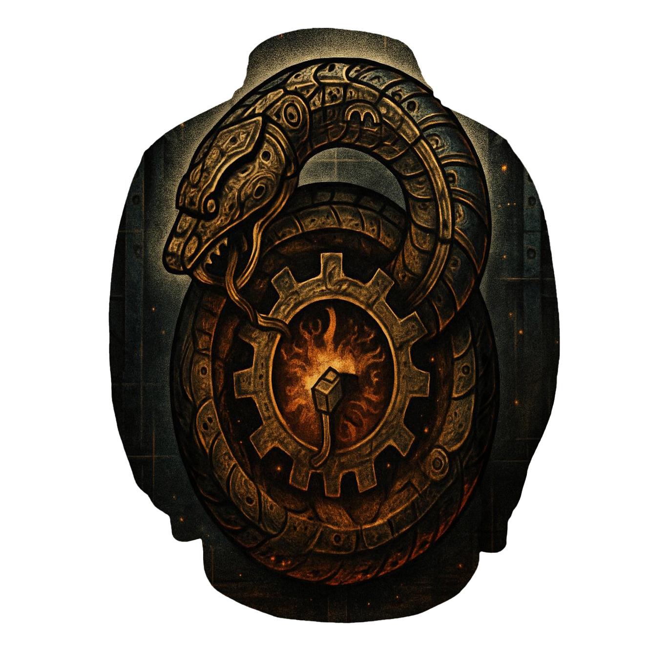 Clockwork Ouroboros Foundry premium hoodies