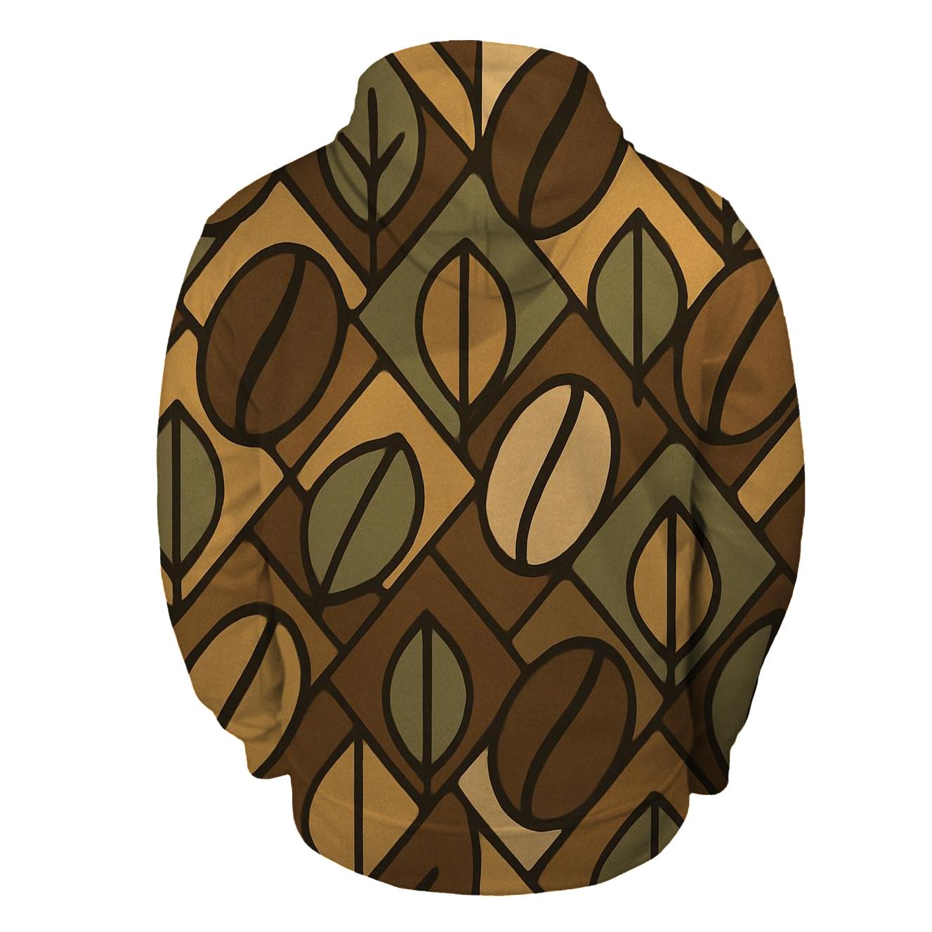 Bean Mosaic Tile pullover hoodies
