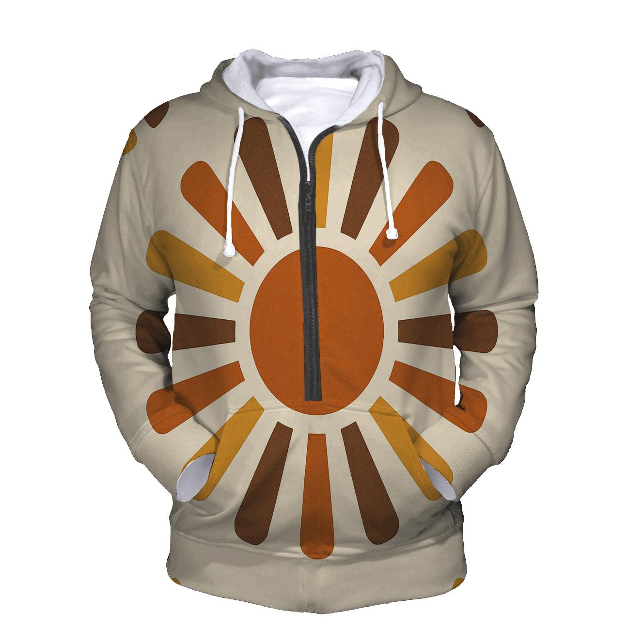 Groovy Sunburst Wallpaper hoodie styles