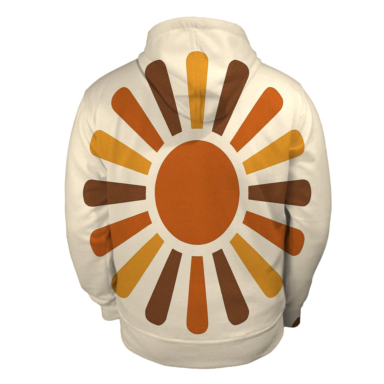 Groovy Sunburst Wallpaper hoodie styles