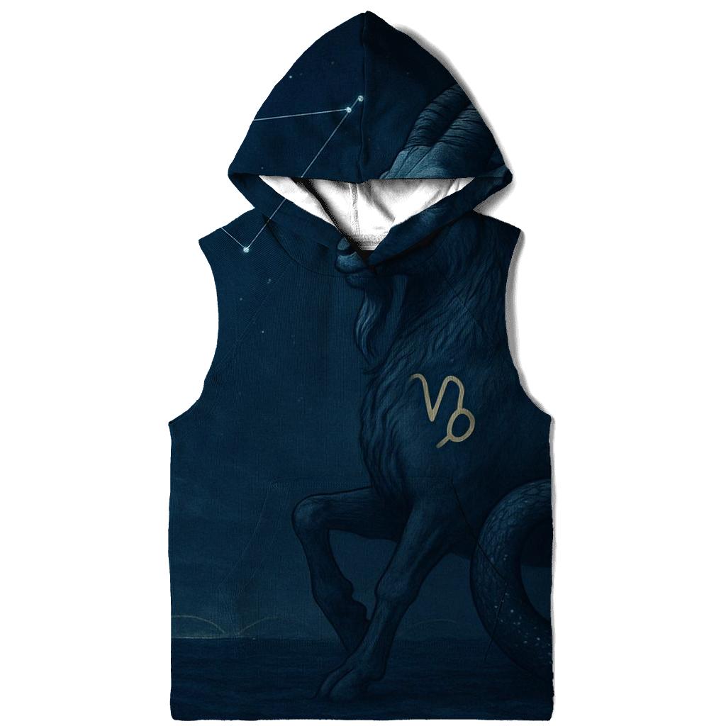 Capricorn Sea Goat Under Solstice Star Arc designer hoodies