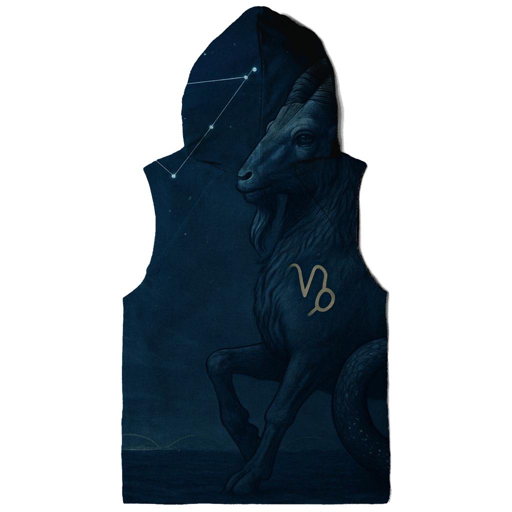 Capricorn Sea Goat Under Solstice Star Arc designer hoodies