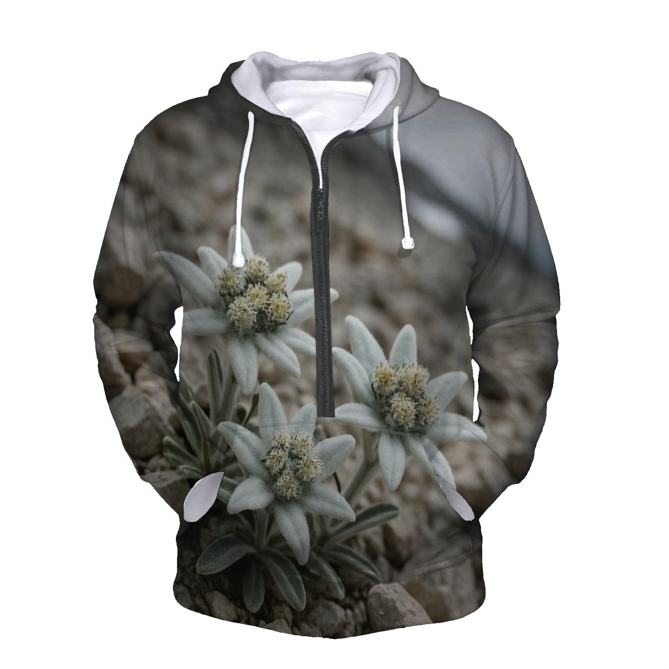 Alpine Edelweiss Among Limestone Scree hoodie designs